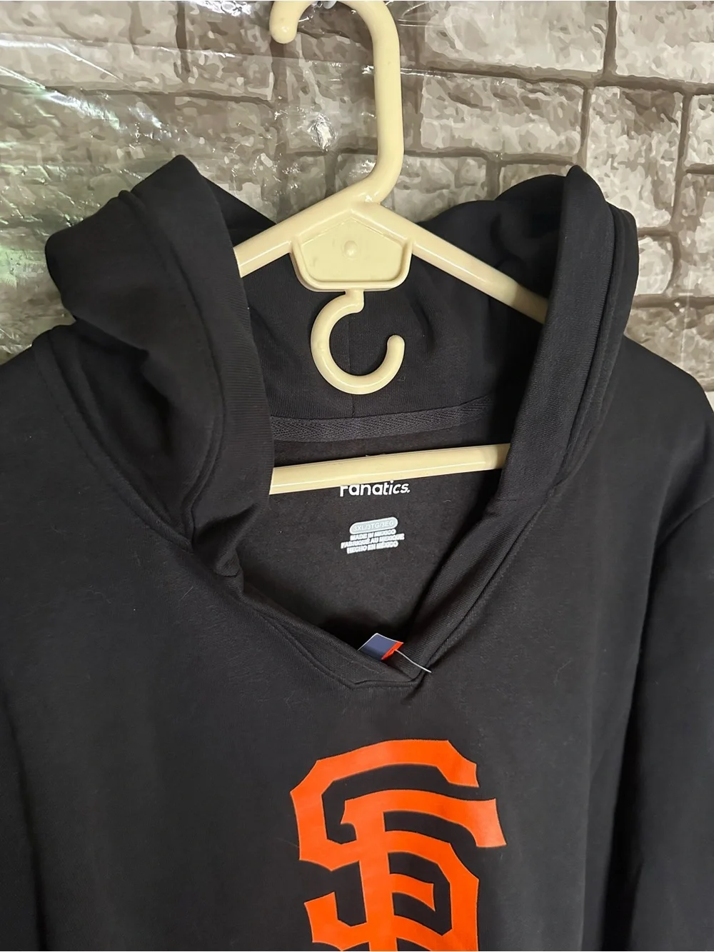 NWT Fanatics San Francisco Giants Black Pull Over Hooded Sweatshirt Womens 3X - Picture 4 of 9